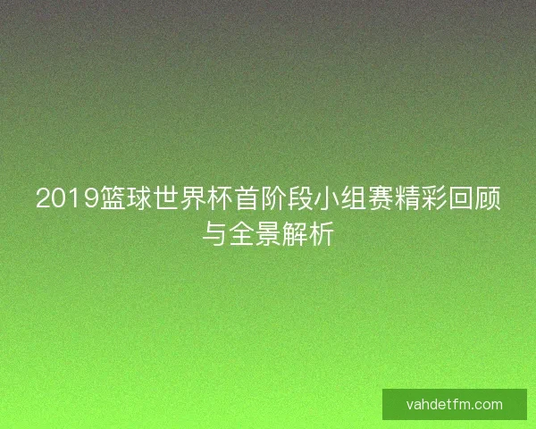 2019篮球世界杯首阶段小组赛精彩回顾与全景解析